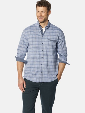 BABISTA Regular fit Button Up Shirt in Blue: front