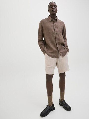 JACK & JONES Regular Trousers 'JPStace' in Beige