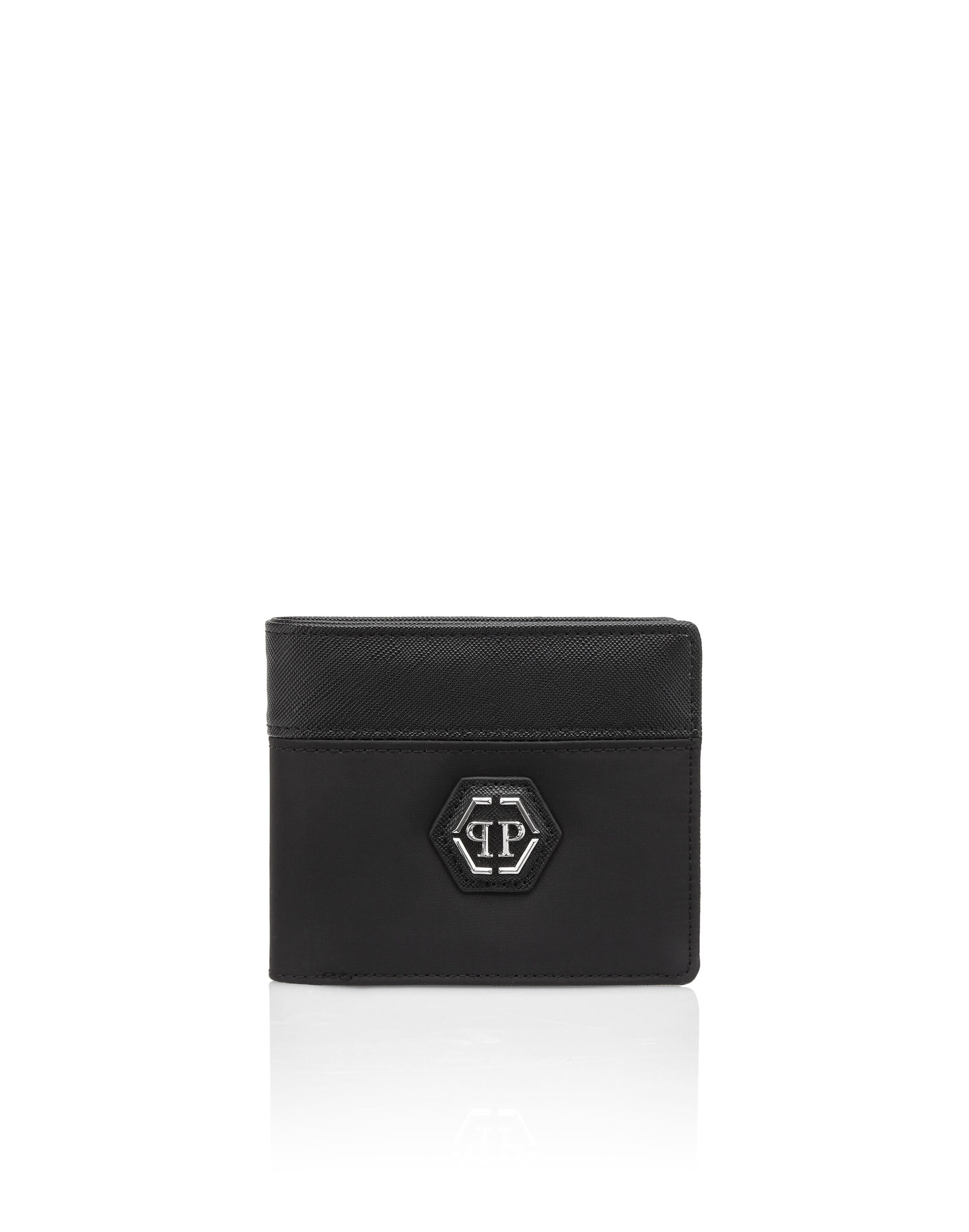 Philipp Plein - Carteiras 'Hexagon' em preto: frente