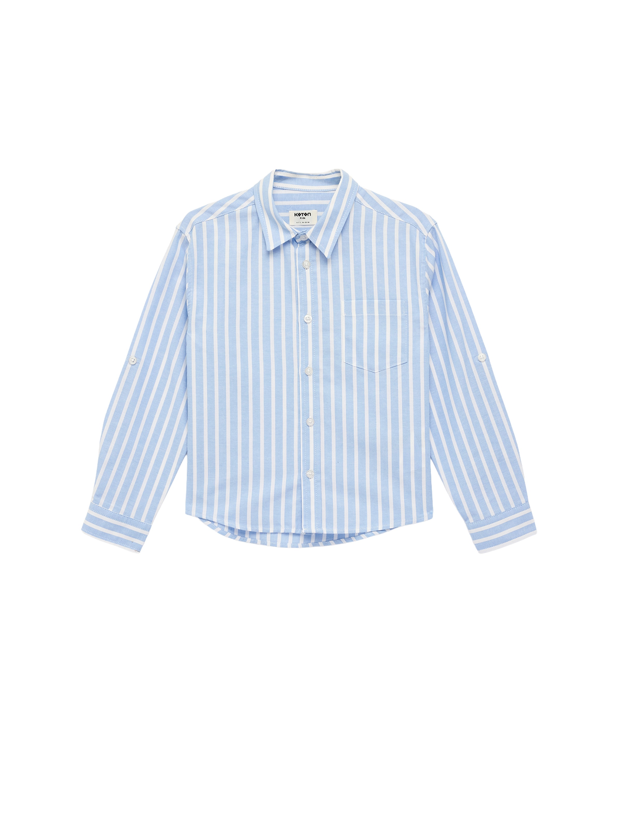Koton Regular fit Button up shirt in Blue: front