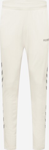 Effilé Pantalon de sport 'Legacy' Hummel en beige : devant