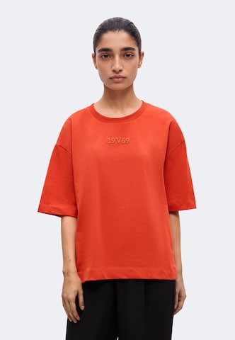 19V69 ITALIA - Camiseta talla grande 'Petonia Street' en naranja: frente