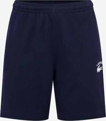 LACOSTE Regular Pants in Blue: front