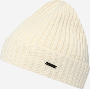 JOOP! Beanie 'Francis' in White: front