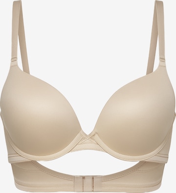 C&City T-shirt BH in Beige: voorkant