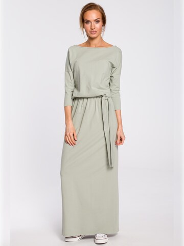 made of emotion - Vestido en verde: frente