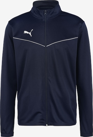 PUMA Trainingsjack 'Teamrise' in Blauw: voorkant