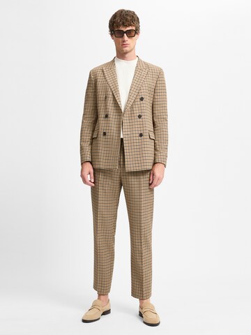 HUGO Regular Bügelfaltenhose in Beige