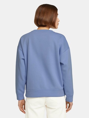 TOM TAILOR DENIM Sweatshirt in Blau