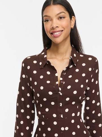 VILA Kleid 'VIAya Paya' in Braun