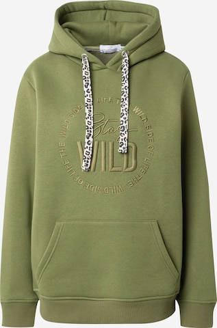 Zwillingsherz Sweatshirt 'Nelina' in Green: front