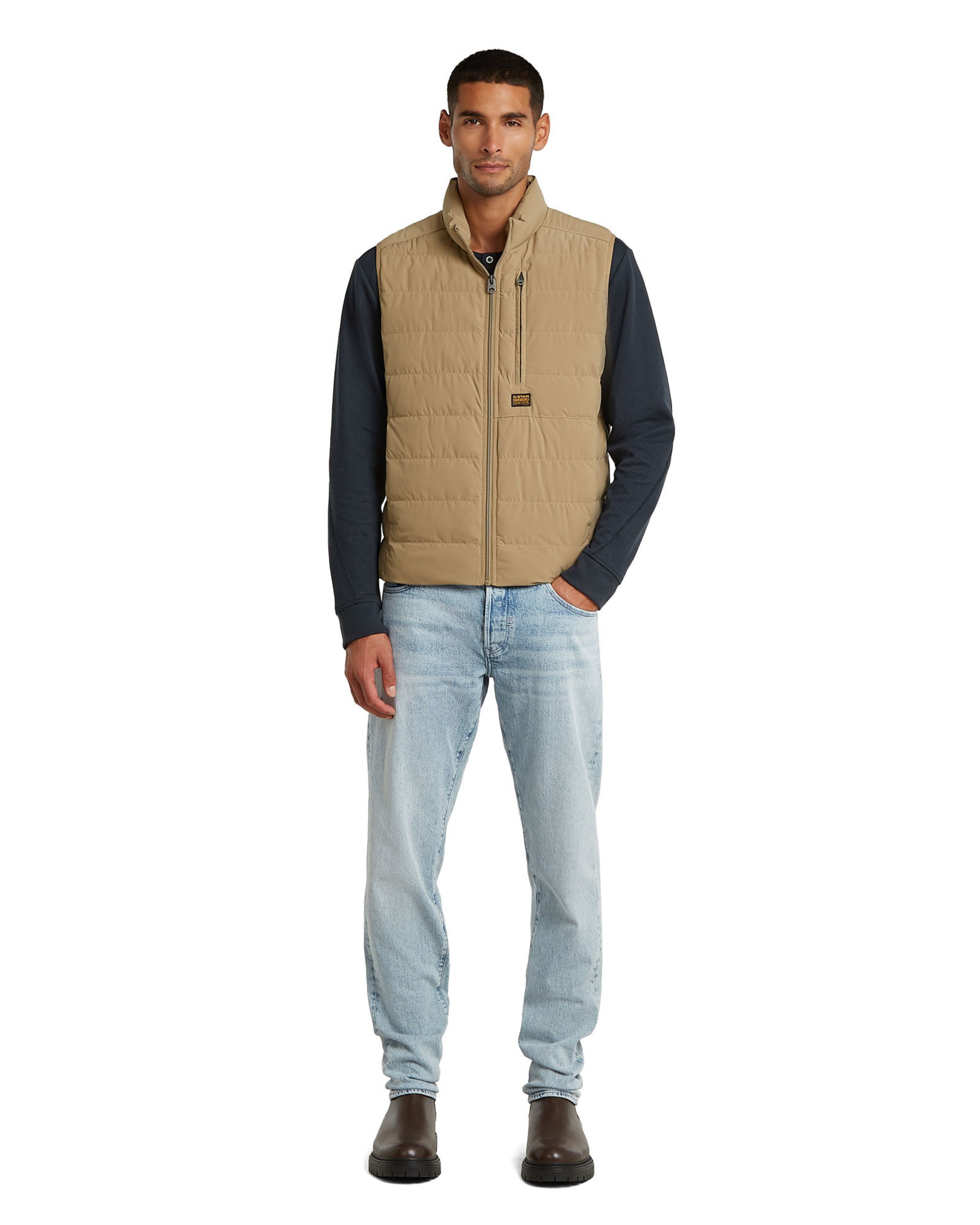 G-STAR Bodywarmer 'Foundation' in Beige