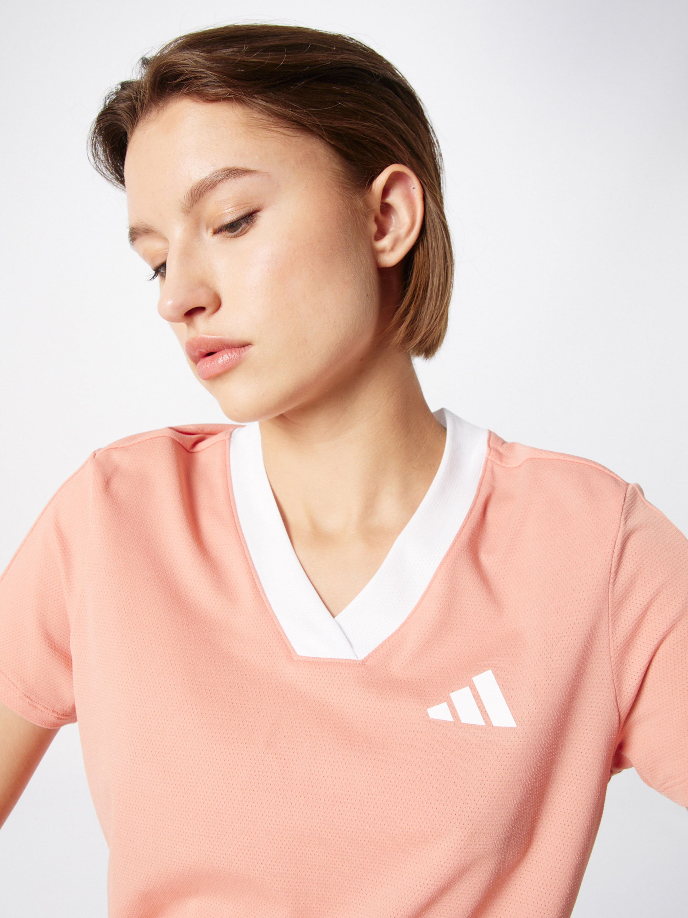 Salmon adidas cheap t shirt