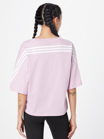 ADIDAS SPORTSWEAR - Camisa funcionais 'Future Icons 3-Stripes' em roxo