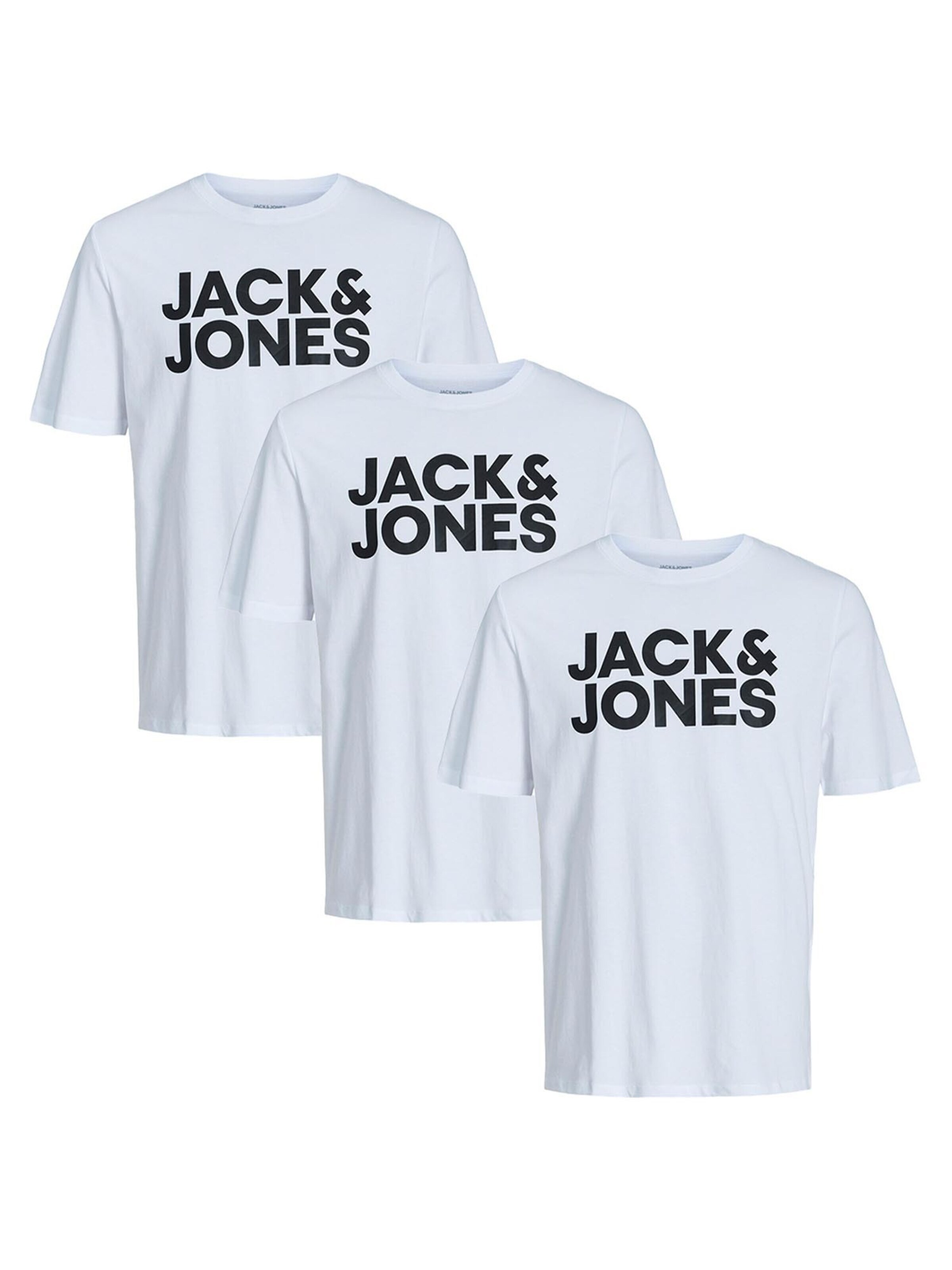 JACK & JONES Shirt 'Corp' in White: front