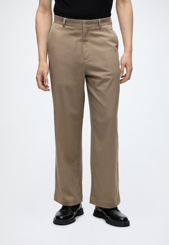 Lindbergh Regular Chinobyxa i beige: framsida