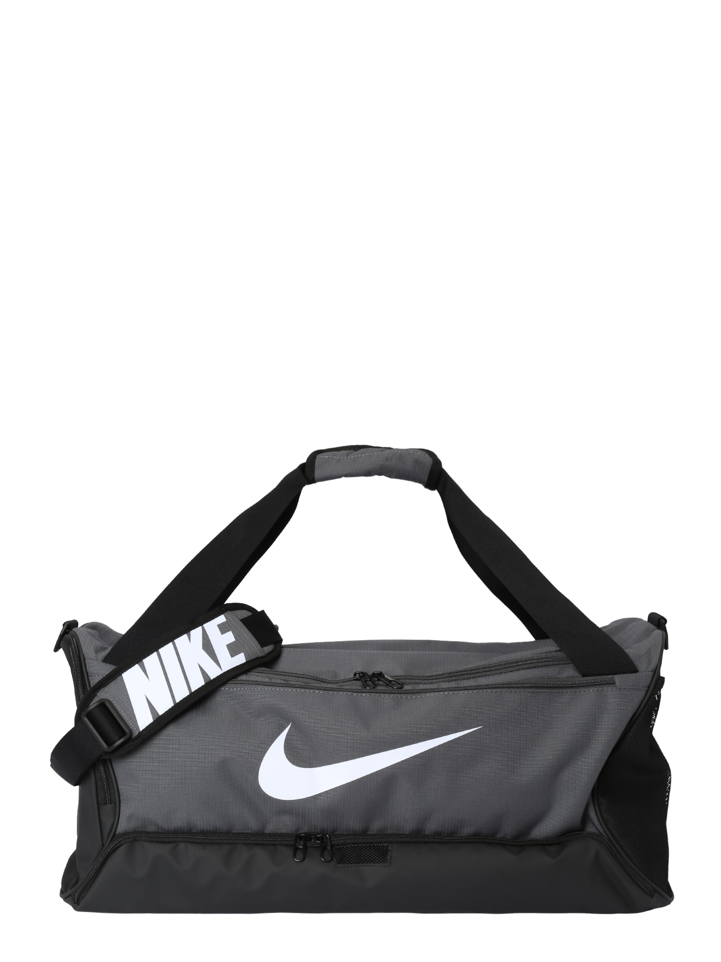 NIKE Спортна чанта 'Brasilia 9.5' в сиво: отпред
