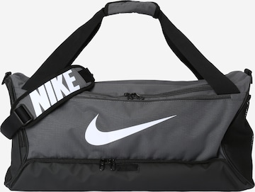 NIKE Sports Bag 'Brasilia 9.5' in Grey: front