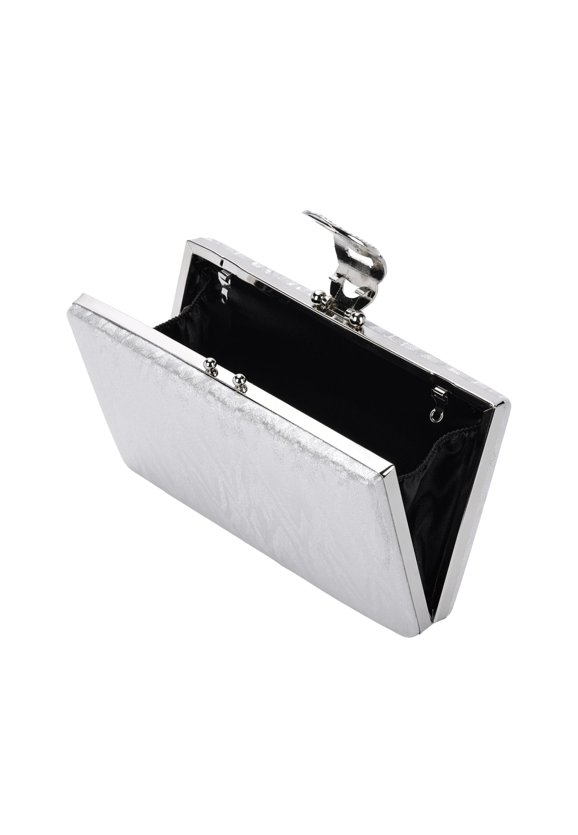 faina Clutch in Silver