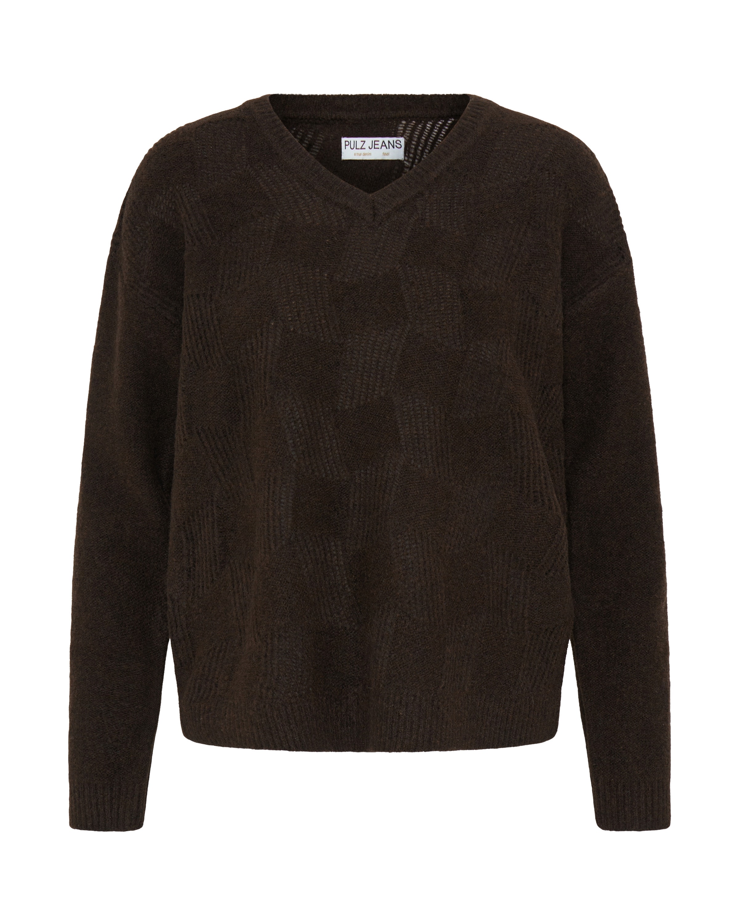 Pulz Pullover i brun: forside