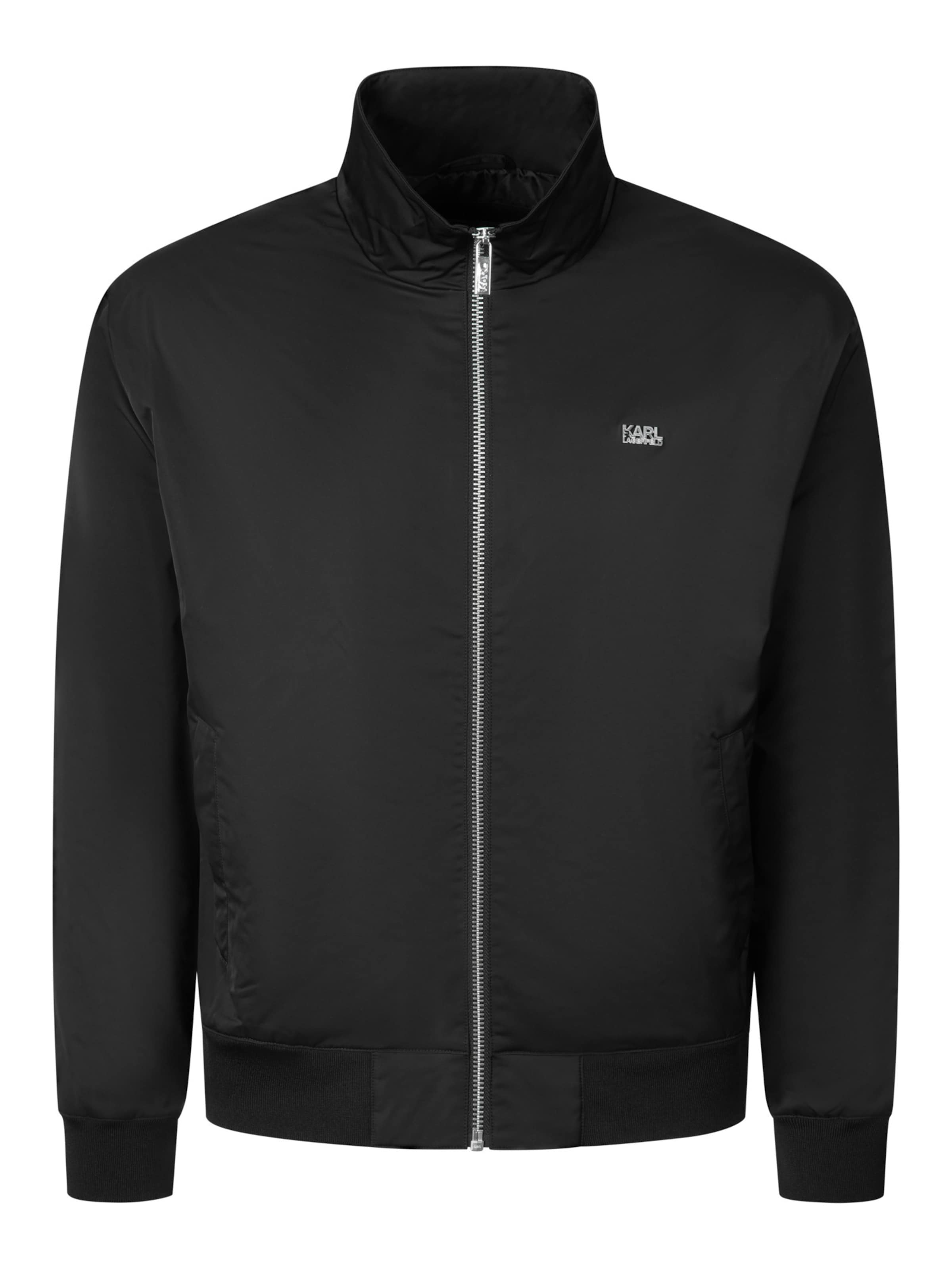 Karl Lagerfeld Jacke in Schwarz: Vorderseite