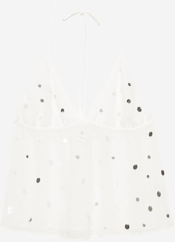 Pull&Bear Overdel i hvid: forside