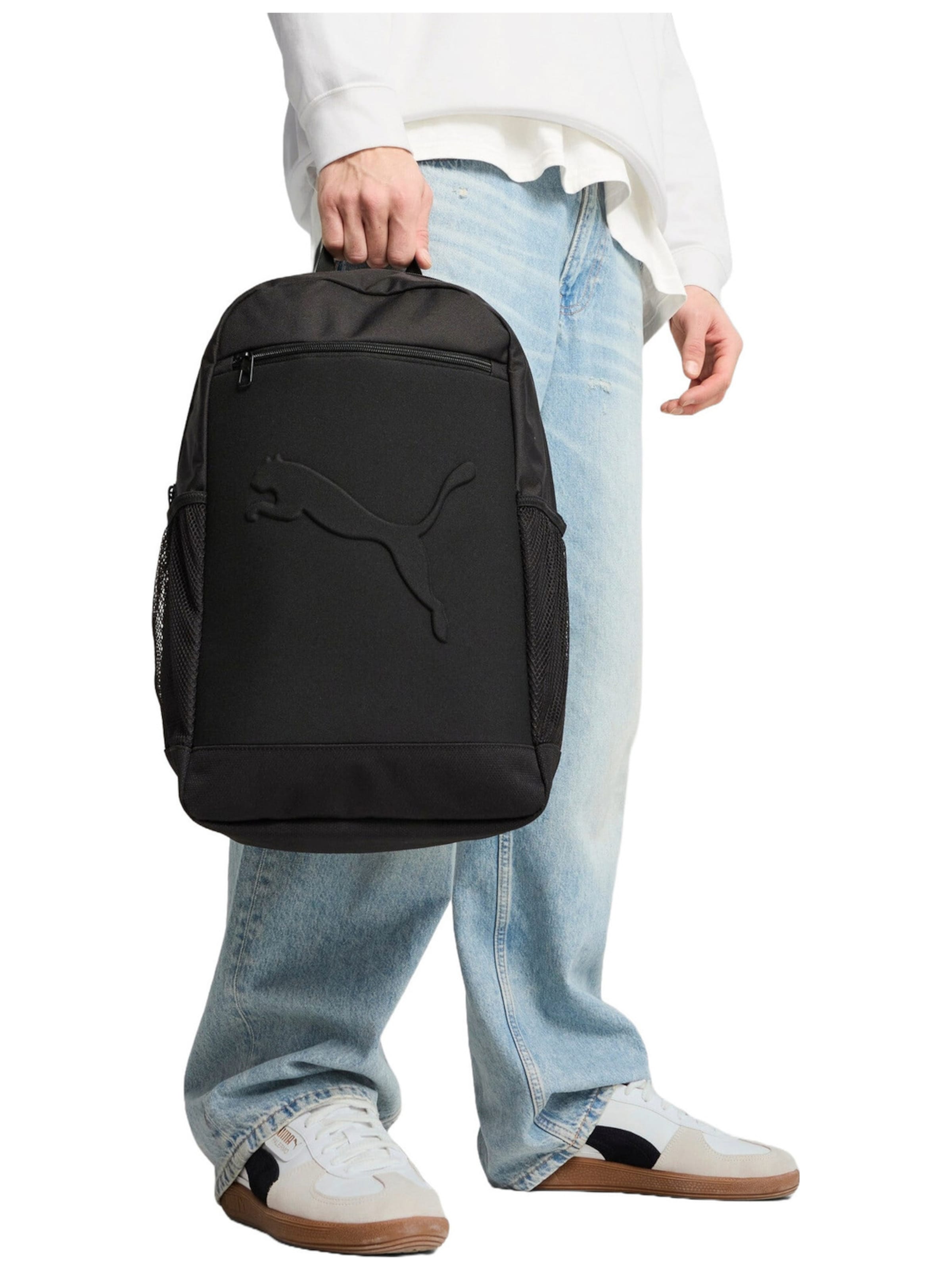 PUMA Rugzak 'Puma Buzz Backpack 28L' in Zwart: voorkant