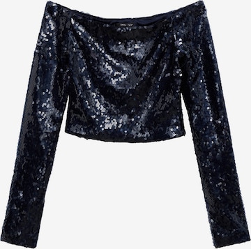 MANGO Pusero 'Arlet' värissä sininen: etupuoli