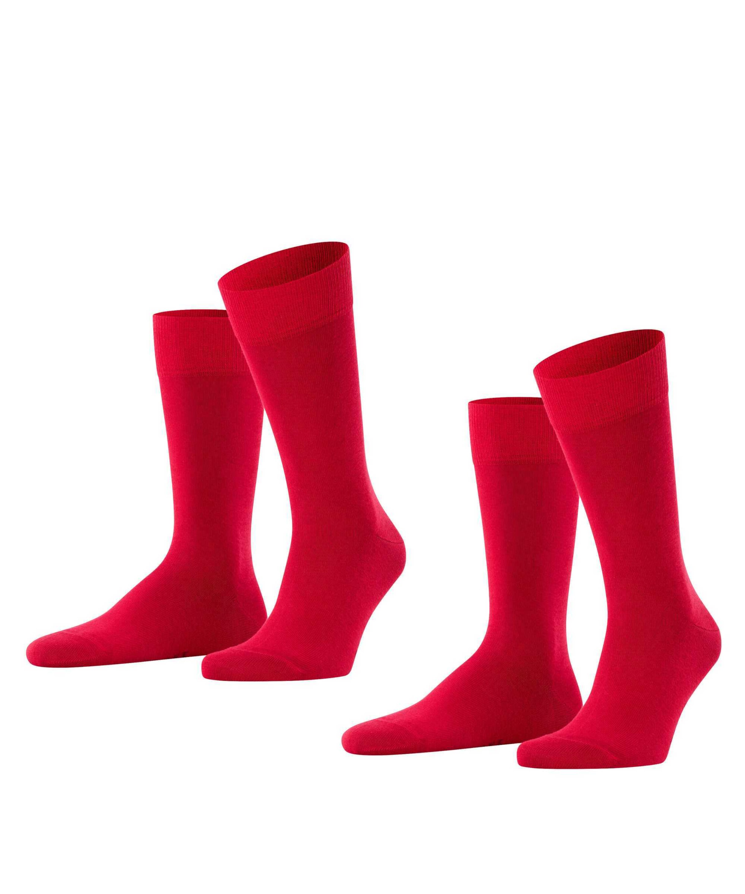 FALKE Socks 'Happy' in Red: front