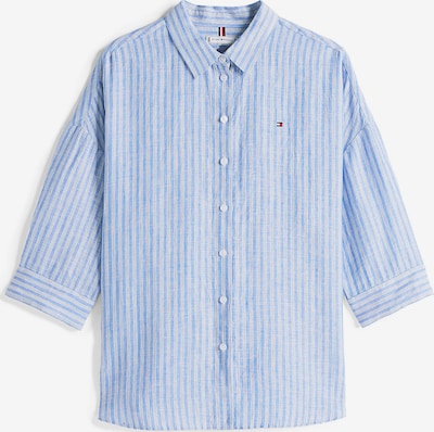 TOMMY HILFIGER Bluse in hellblau / weiß, Produktansicht