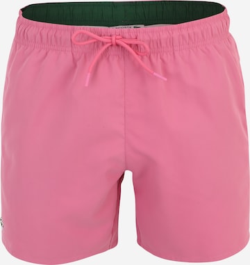 LACOSTE Swimming shorts in Pink: front