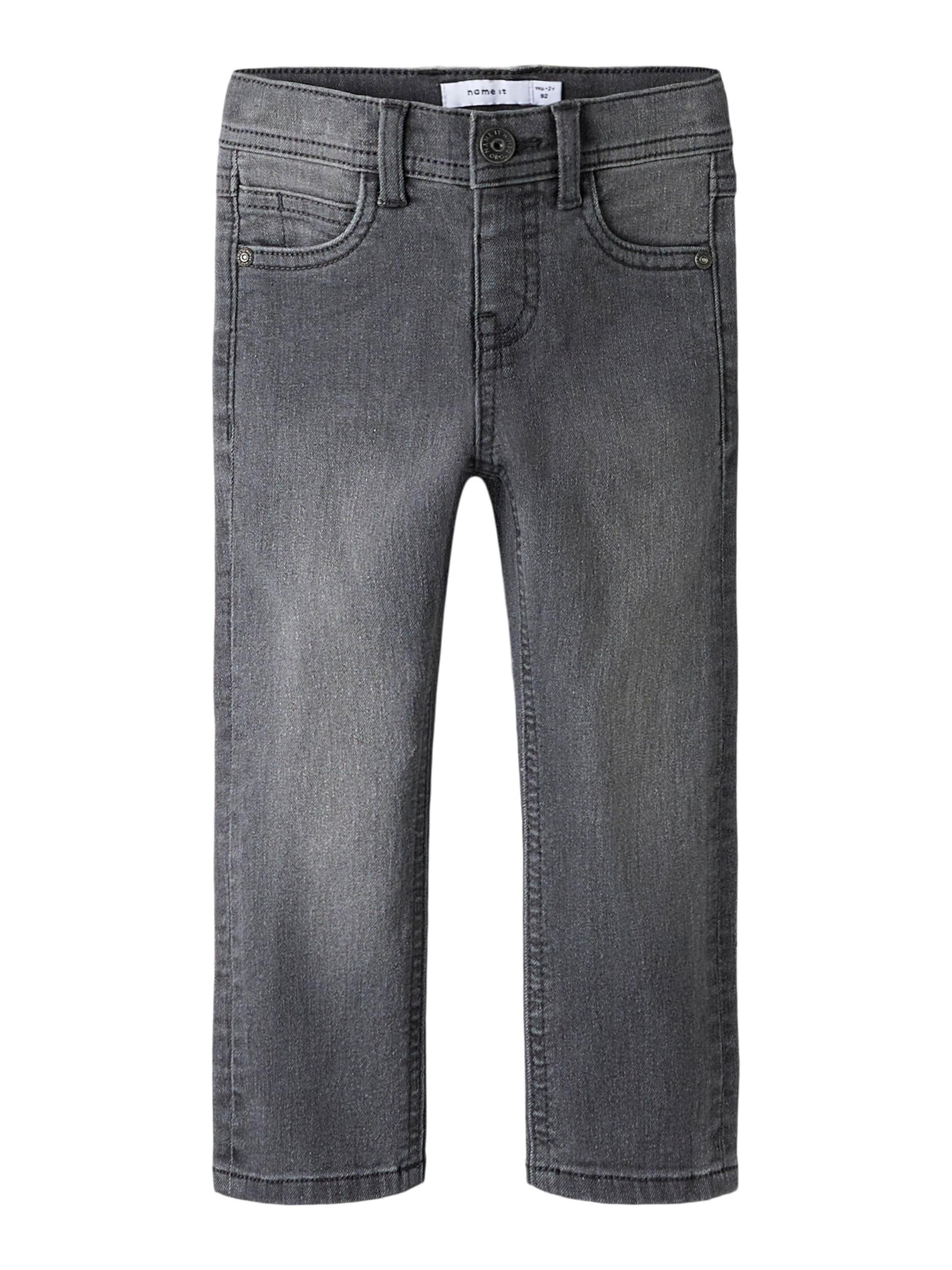 NAME IT - Slimfit Vaquero en gris: frente