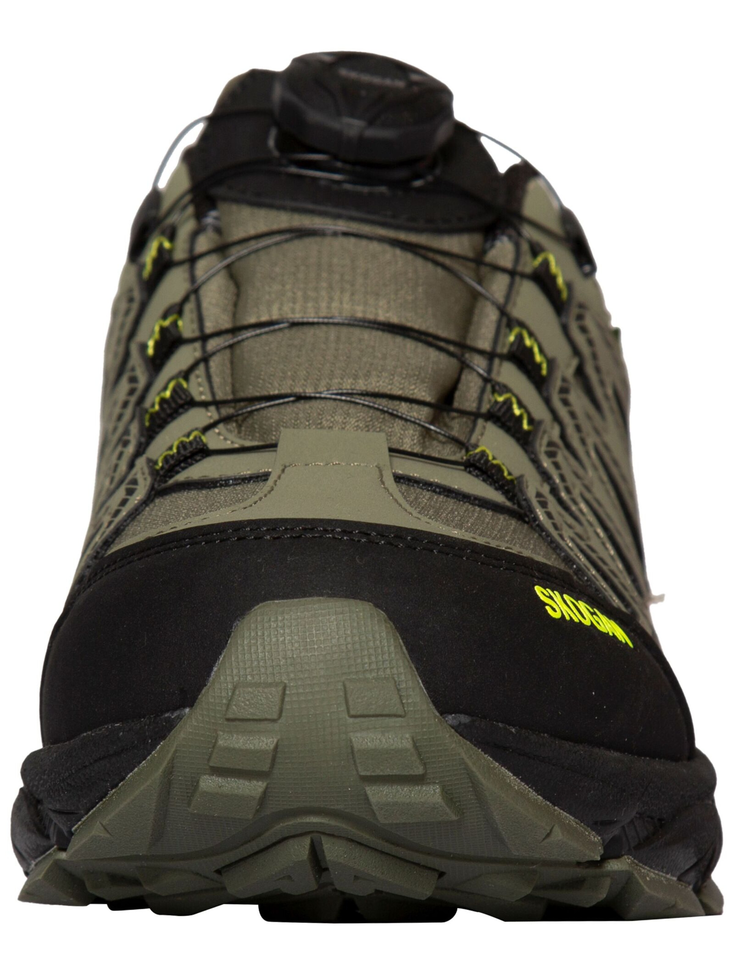 Scarpa stringata sportiva di SKOGAN in verde: frontale