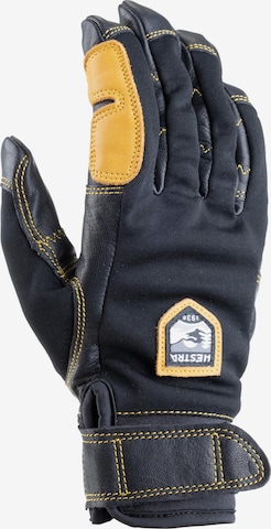 Hestra Γάντια με δάχτυλα 'Ergo Grip Active' σε μαύρο: μπροστά