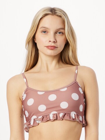 Bustieră Sutien costum de baie de la Dorothy Perkins pe roz: față