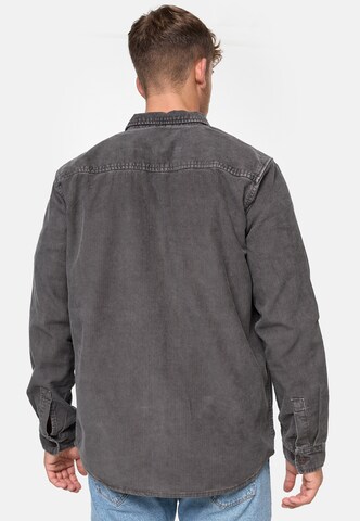 Coupe regular Chemise 'Thyge' INDICODE JEANS en gris