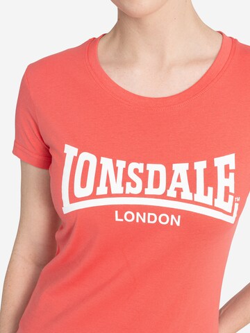 LONSDALE Koszulka 'Cartmel' w kolorze pomarańczowy