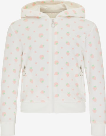 myMo KIDS Sweat jacket in White: front