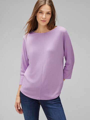 purpurinė STREET ONE Marškinėliai: priekis