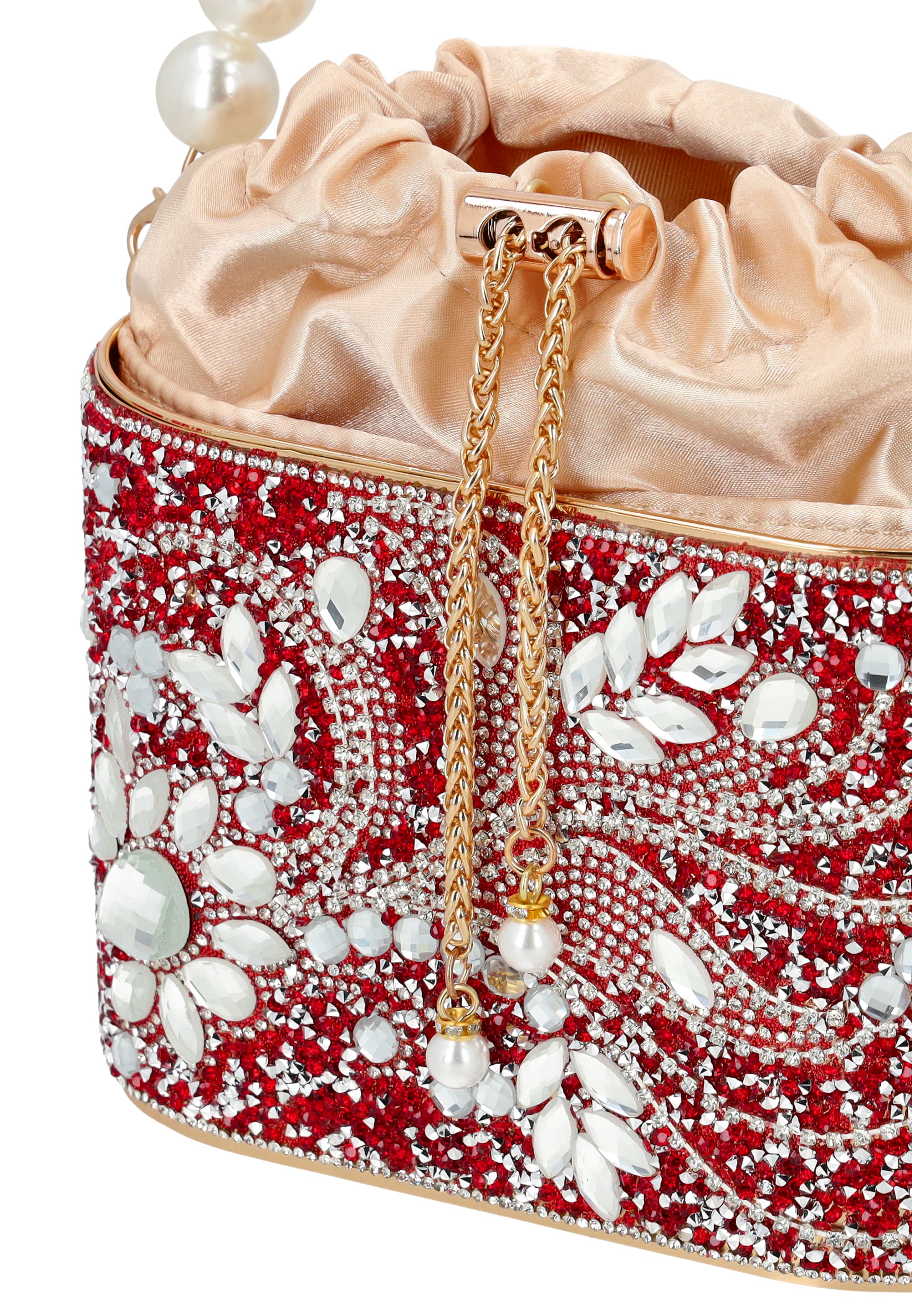 Pochette faina en rouge