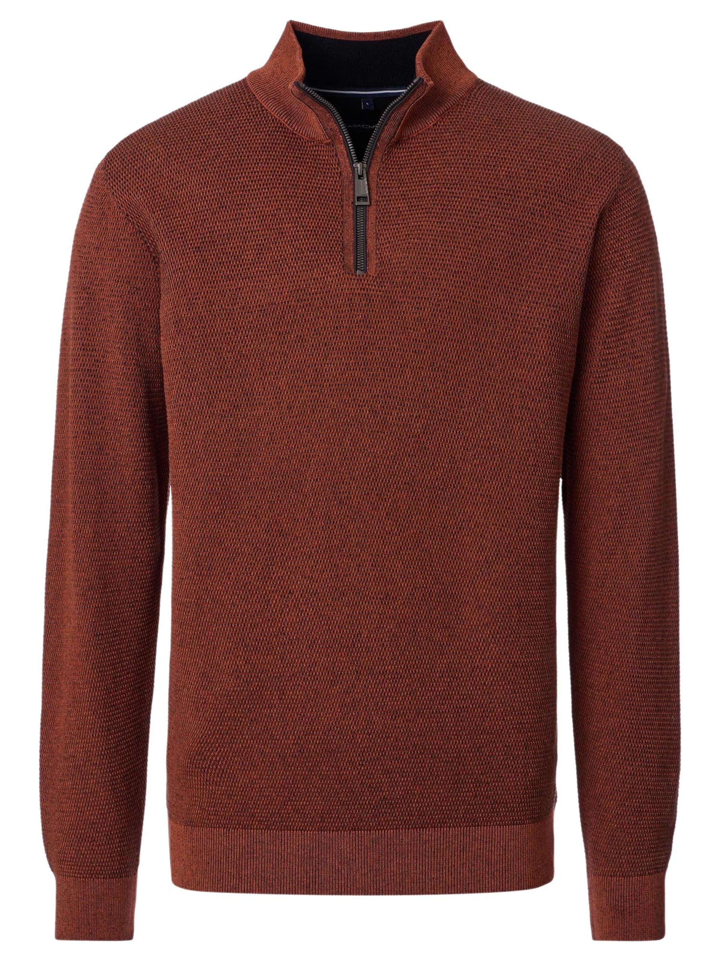 CASAMODA Sweater 'Basic' in Orange: front