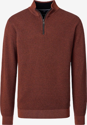 CASAMODA Pullover 'Basic' in Orange: Vorderseite