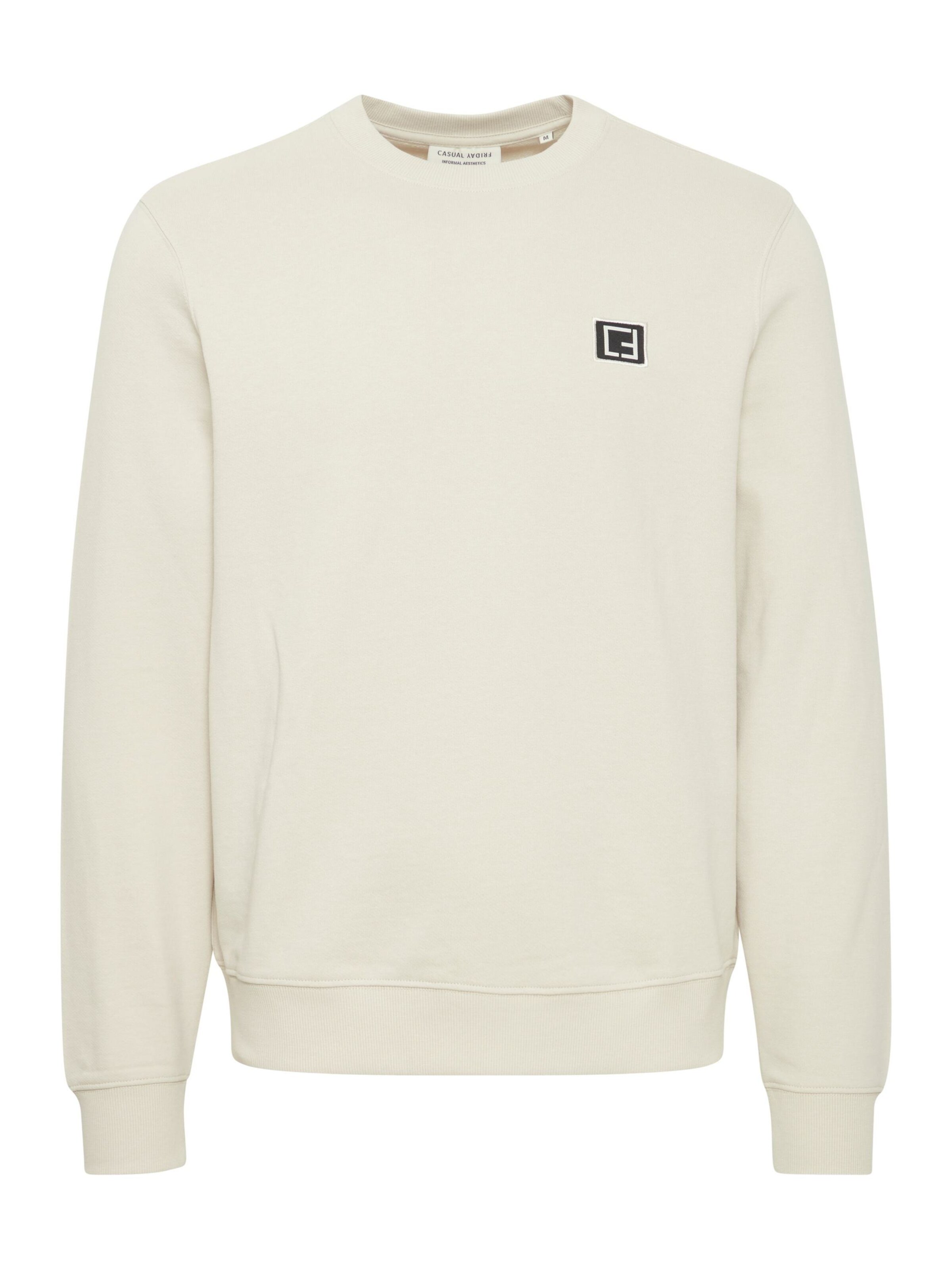 Casual Friday Sweatshirt ' Sebastian ' in Beige: voorkant