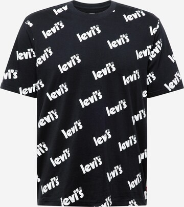 melns LEVI'S ® T-Krekls 'SS Relaxed Fit Tee': no priekšpuses