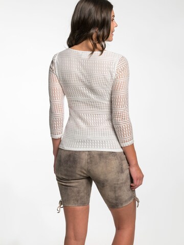 Blouse folklorique 'Edmea' SPIETH & WENSKY en blanc
