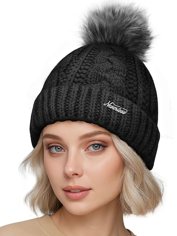 Neverless Beanie '1980' in Black: front