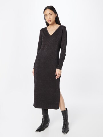 ESPRIT فستان مُحاك بلون أسود: الأمام