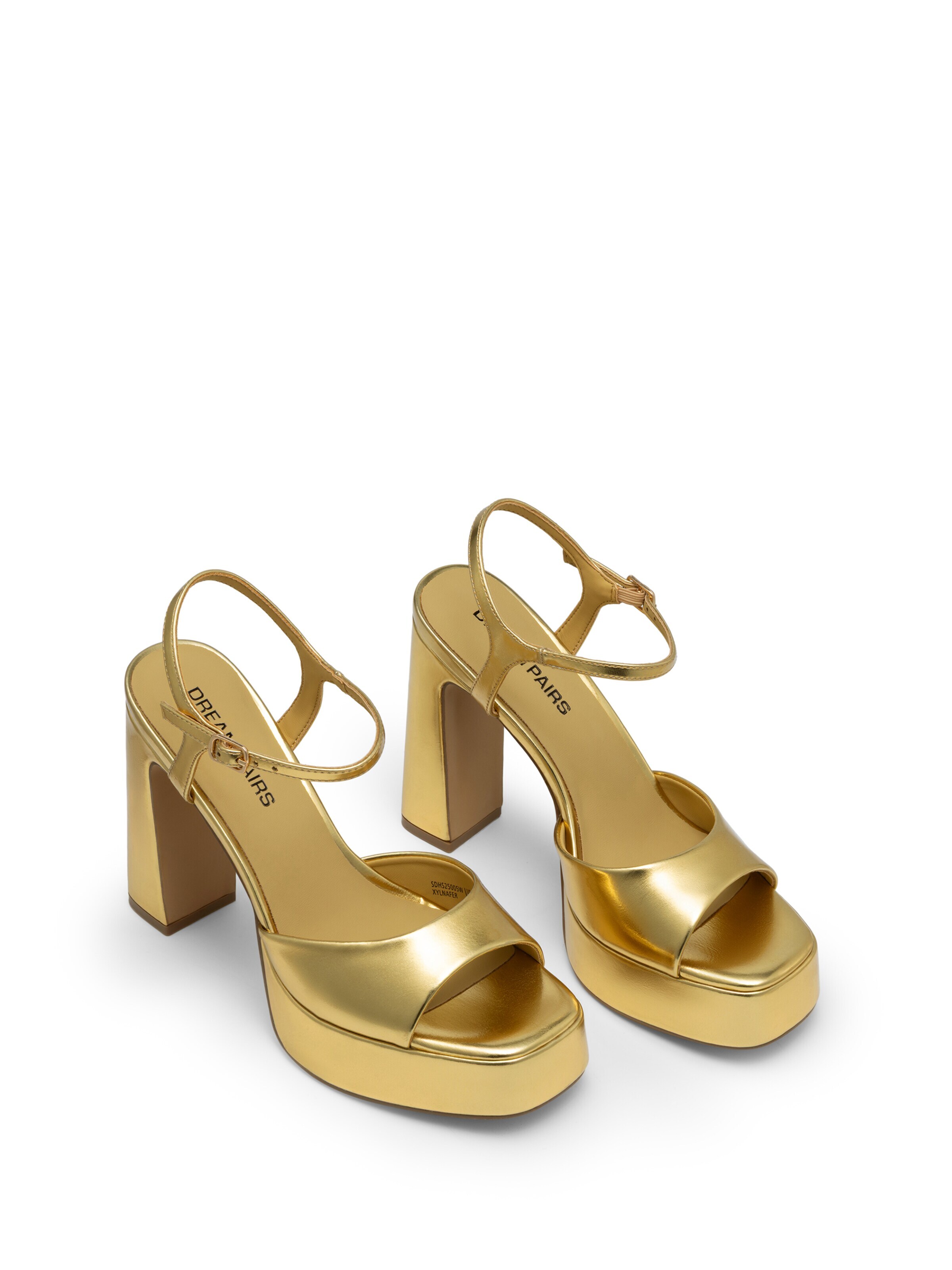 Dream Pairs Strap Sandals in Gold