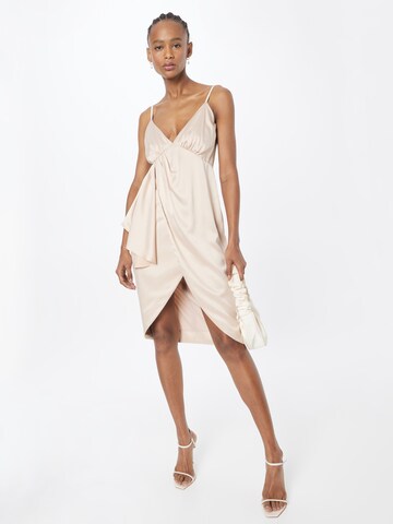 TFNC Cocktail Dress 'ALIYA' in Beige