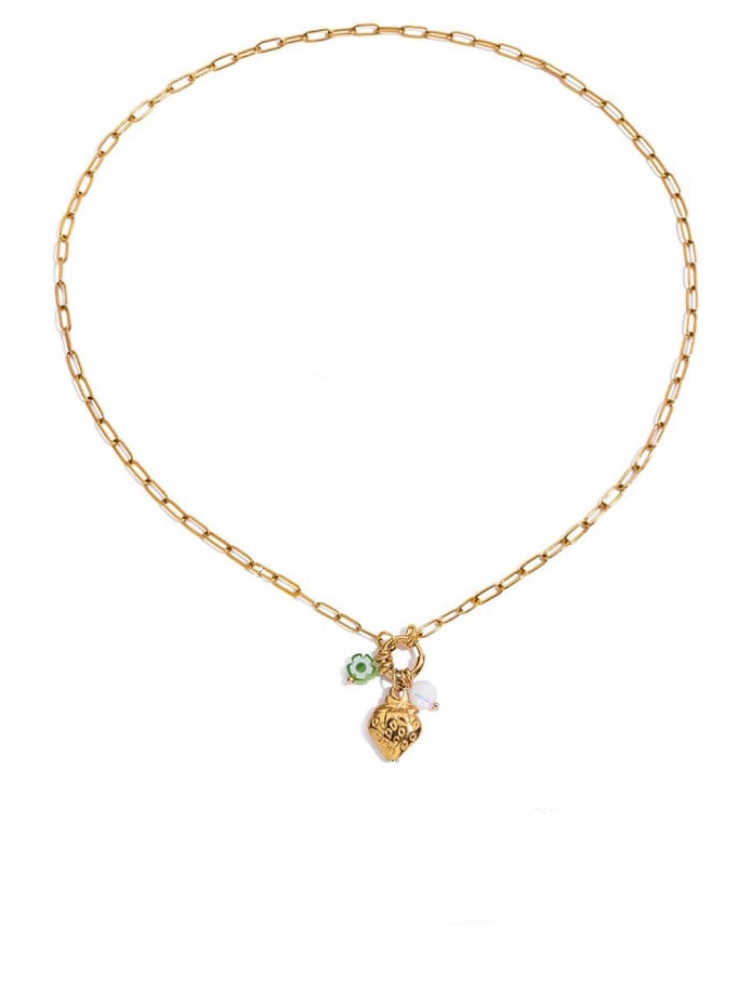 Cala Rose Necklace 'FRUIT' in Red: front